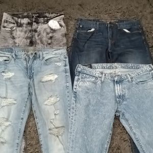 American Eagle Abercrombie and Fitch mens jeans